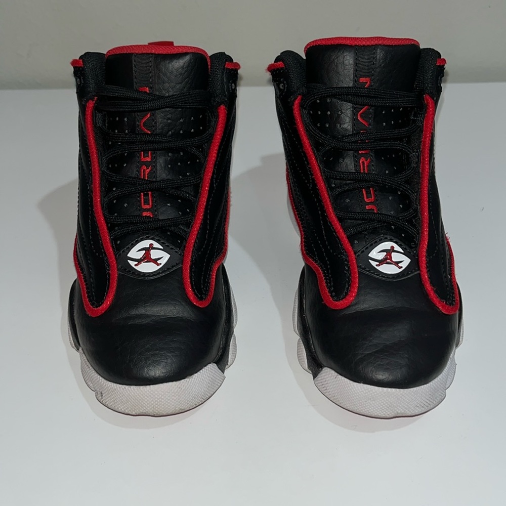 Jordan Kids Sneakers Black with Red Trim